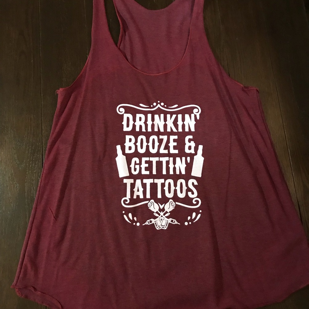 Maroon tank top